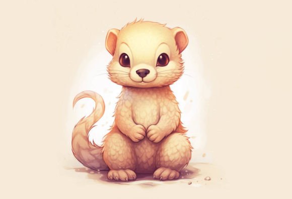 Adorable Charm: Using Mongoose Kawaii Animal Art