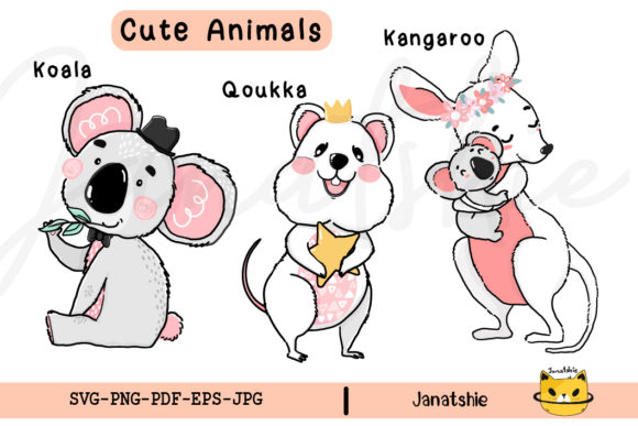Australia Wildlife Animal Clipart PNG for Creative Projects