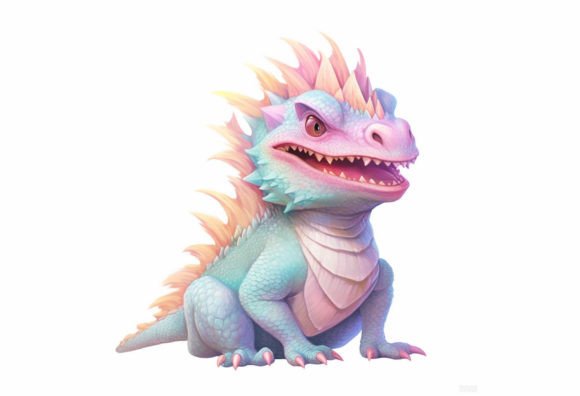 Bearded Dragon Kawaii Animal: A Charming Design Asset