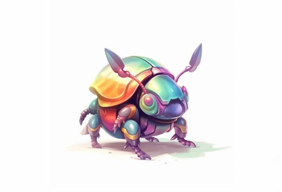 Beetle Kawaii Animal: Your New Go-To Digital Wall Art