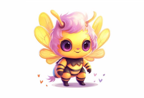 Bumblebee Kawaii Animal: Sweet Digital Art for Your Projects