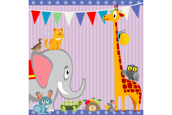 Celebrate with Character: The Happy Animal Birthday Party Background