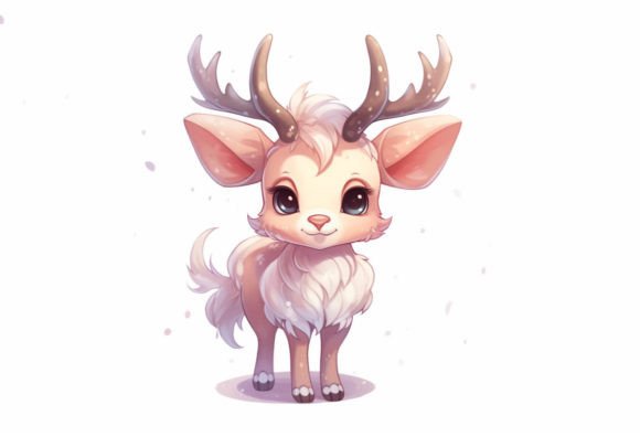 Charming Reindeer Kawaii Animal: Your Next Design Asset