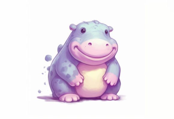 Cute and Powerful: Using Hippopotamus Kawaii Animal in Your Designs