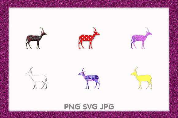 Deer Antler Christmas Animal Designs: Festive Graphics for Creative Projects
