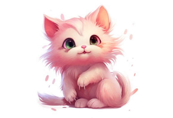Mink Kawaii Animal: Adorable Digital Wall Art for Creative Projects