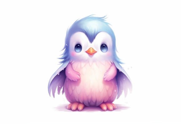 Penguin Kawaii Animal: Digital Wall Art for Modern Creators