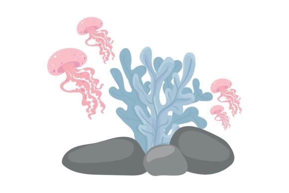 Sea Animal Icon: Versatile Illustrations for Modern Design