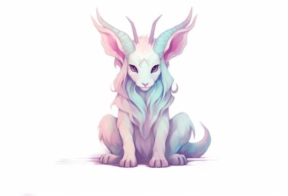 The Irresistible Charm of Oryx Kawaii Animal Digital Art