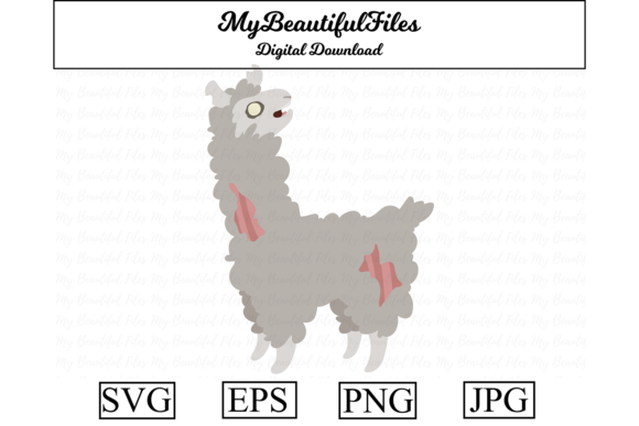 Zombie Animal - Llama: A Creative Twist for Your Designs