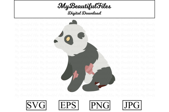 Zombie Animal - Panda Bear: A Creative Asset for Bold Projects